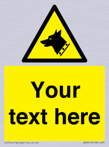 Custom Warning: Guard dog